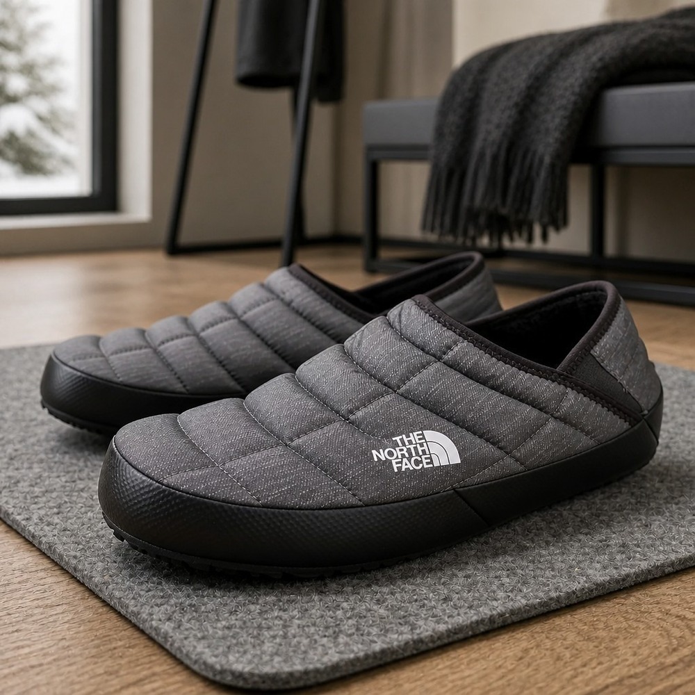 The North Face NF0A3UZN 411 ThermoBall Mule V, Phantom Grey /Black Men's Sz 11